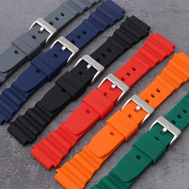 Cinturino Da 20Mm 22Mm Per Seiko Skx007 Muslimfor Omega For Citizen Diving Cinturino Da Polso Bracciale In Silicone Uomo Donna Cinturino Sportivo