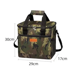 Spacious Insulated Lunch Bag for Work and Outdoor Adventures (Bag Camouflage)