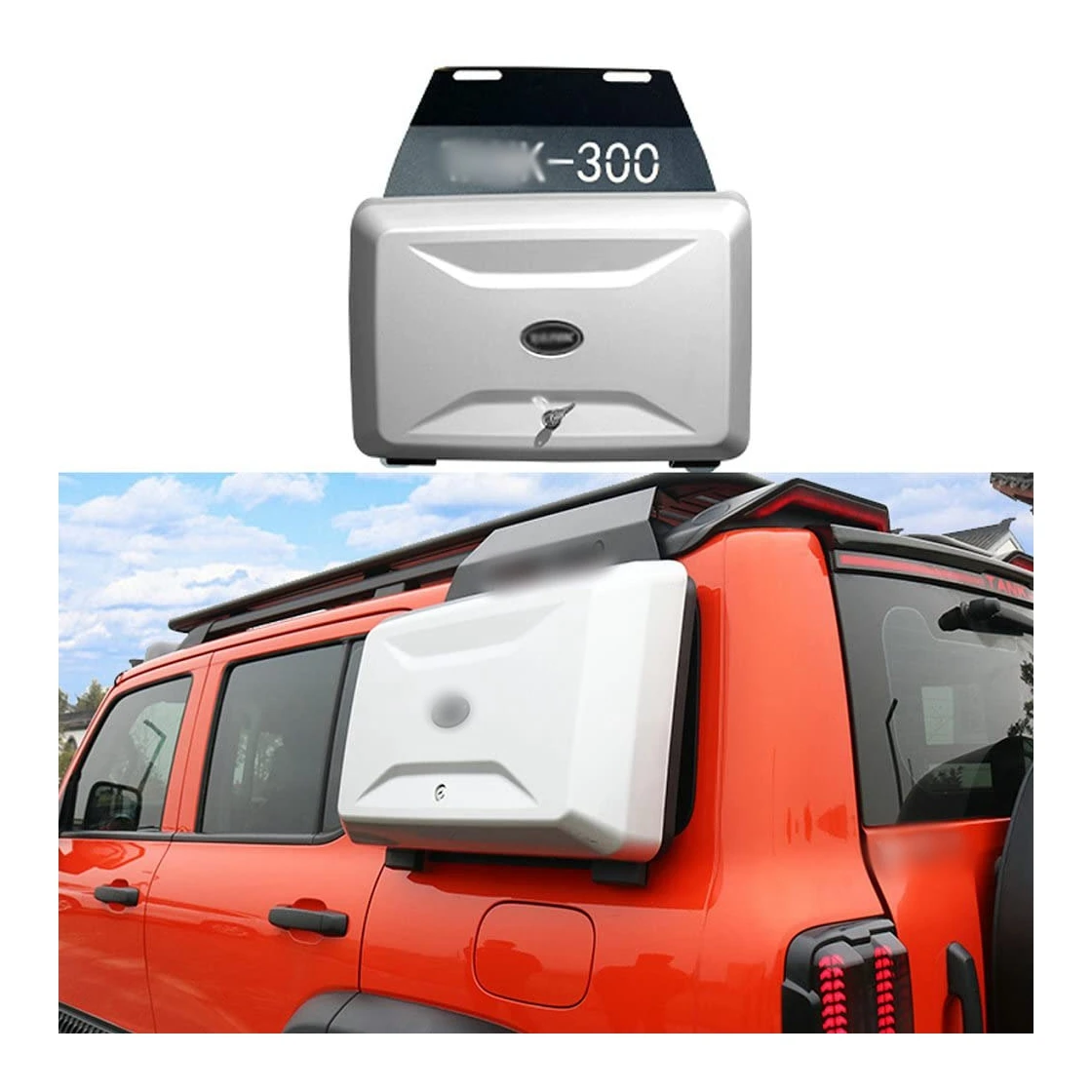 

Боковые ящики для инструментов PLUSBEAM черного/серебристого цвета для автомобиля, органайзер для багажа, коробка для резервуара 300 Land rover, внешние автомобильные аксессуары