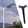 Light Mounting Bracket Outdoor Arm Bracket Wall Light Pole Lamp Holder Fixture Antenna Adaptor Street Light Barn Light Support 3