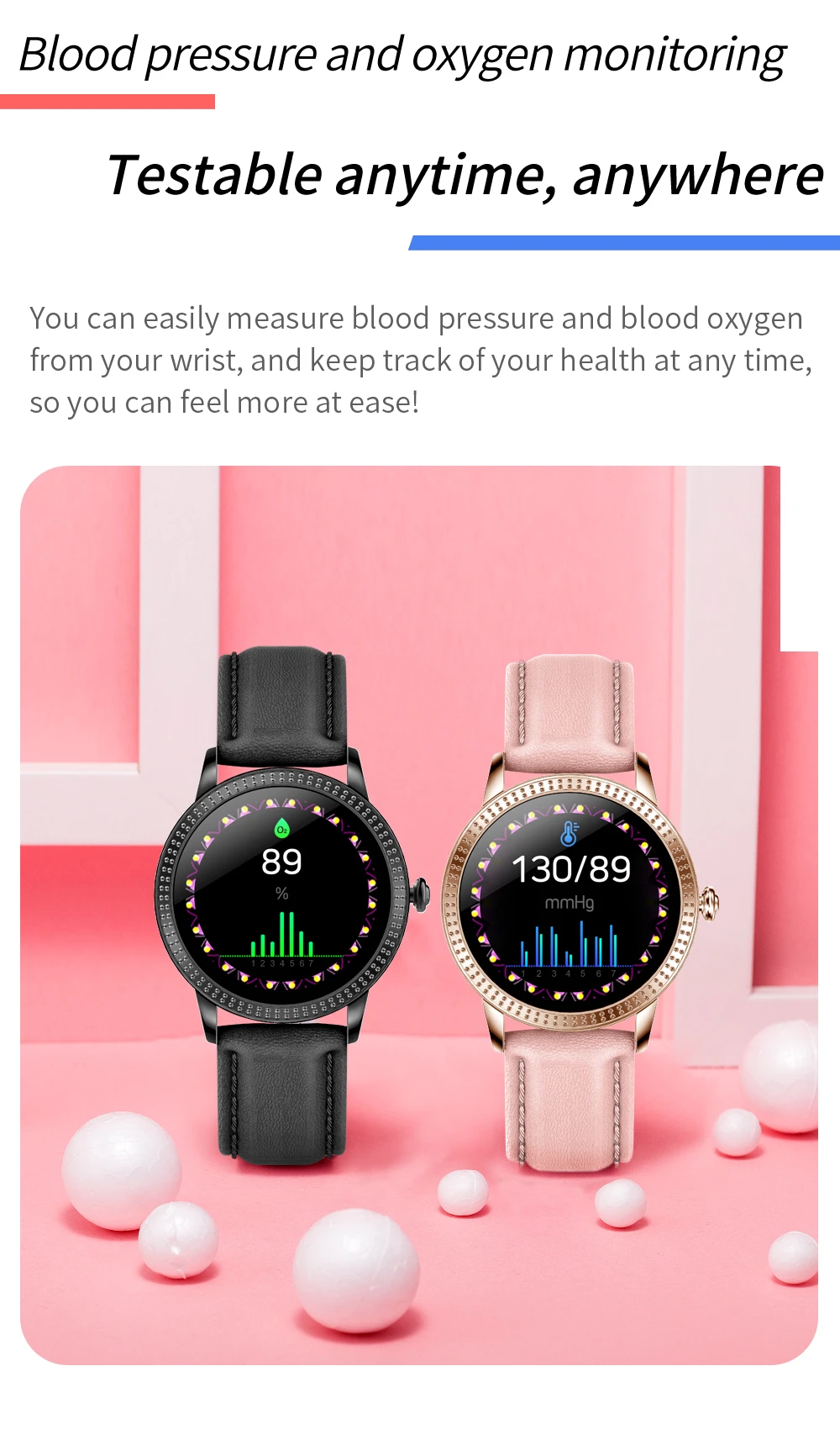 CF18P Men Women Fashion Smart Watch Full Touchscreen Waterproof Pedometer Heart Rate Blood Pressure Reminder Couple Smartwatch