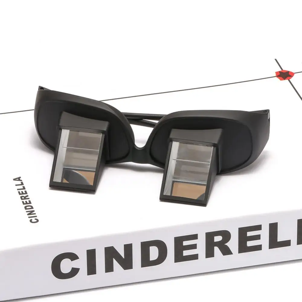 Convenient HD Lazy Glasses Horizontal Lie Down Bed Reading Watching TV Prism Unisex Spectacles Daily Use