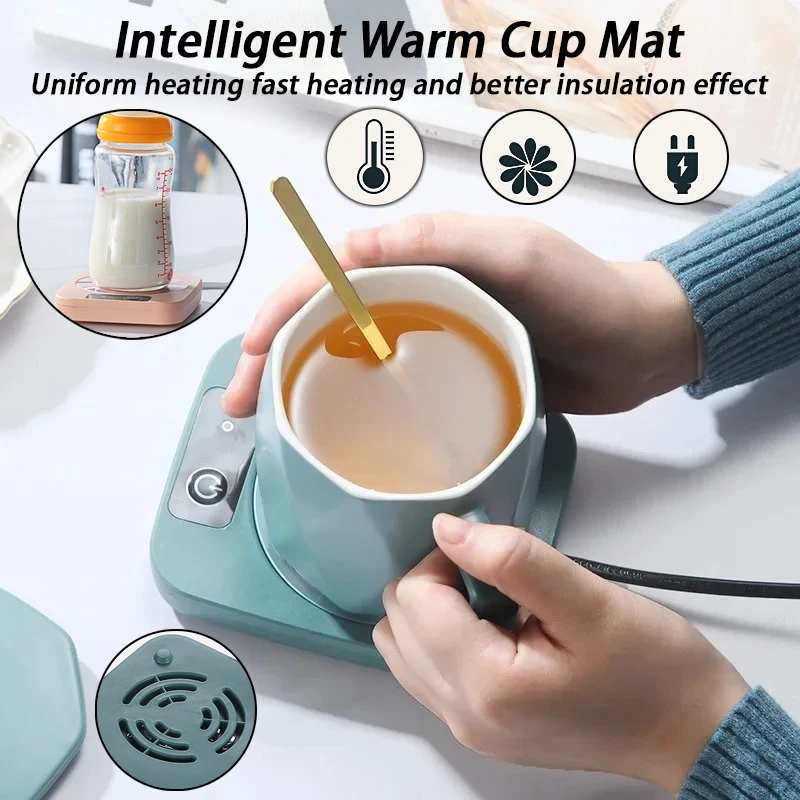 Dessous de verre intelligent à température constante, avec chauffage et isolation, tasse à température constante à 55 degrés avec chauffe-lait chaud, 1 pièce