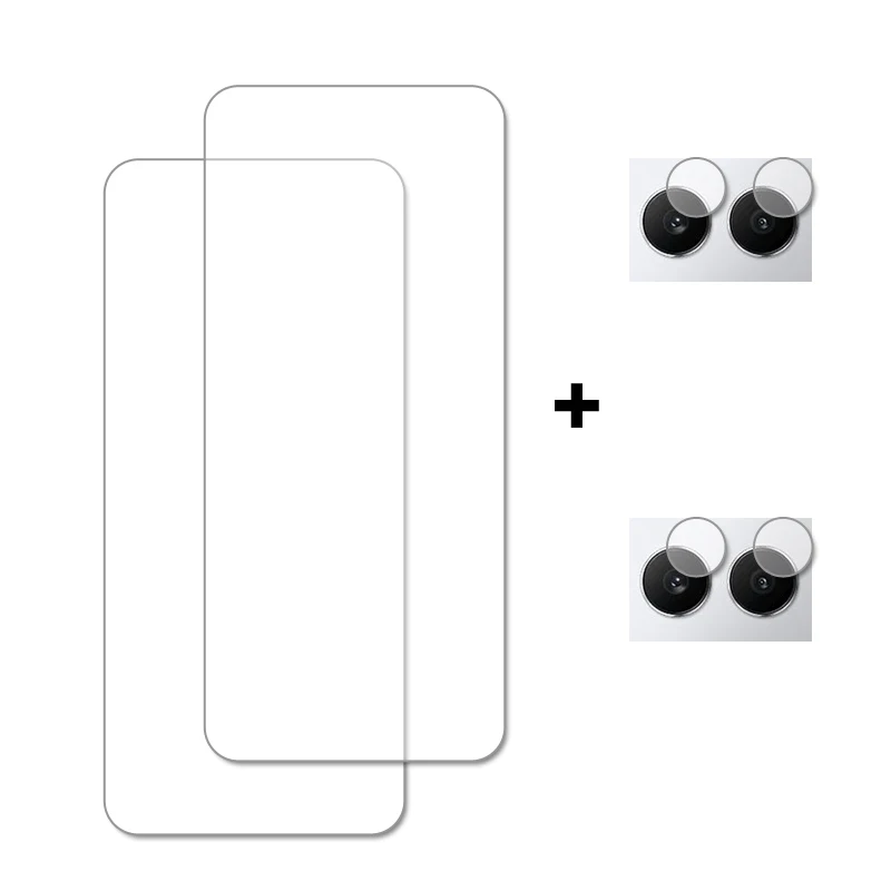 Premium Tempered Glass Screen & Camera Lens Protector - Crystal Clear Shield