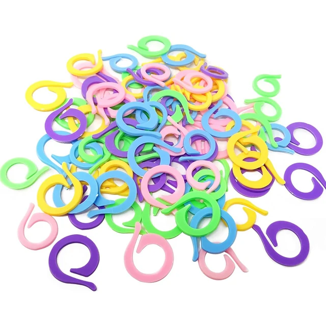 100PCS Stitch Markers for Crocheting S/L Open Knitting Markers Rings for  DIY Handmade Crafts Markers Knitting Accessories - AliExpress