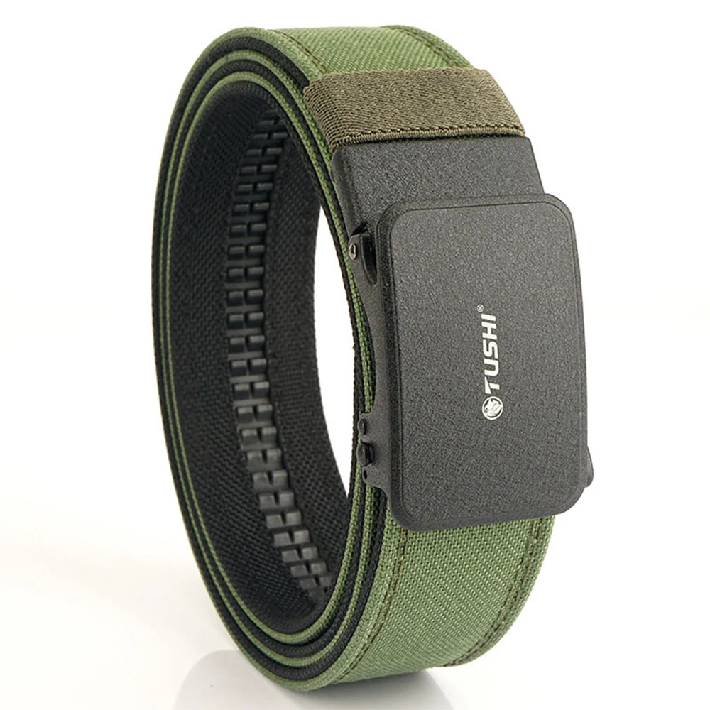 TUSHI Gürtel für Herren, Outdoor-Jagd, Metall-Taktikgürtel, Multifunktions-Legierungsschnalle, hochwertiger Marine Corps Canvas-Gürtel zum Aufhängen von Waffen – Detail 18