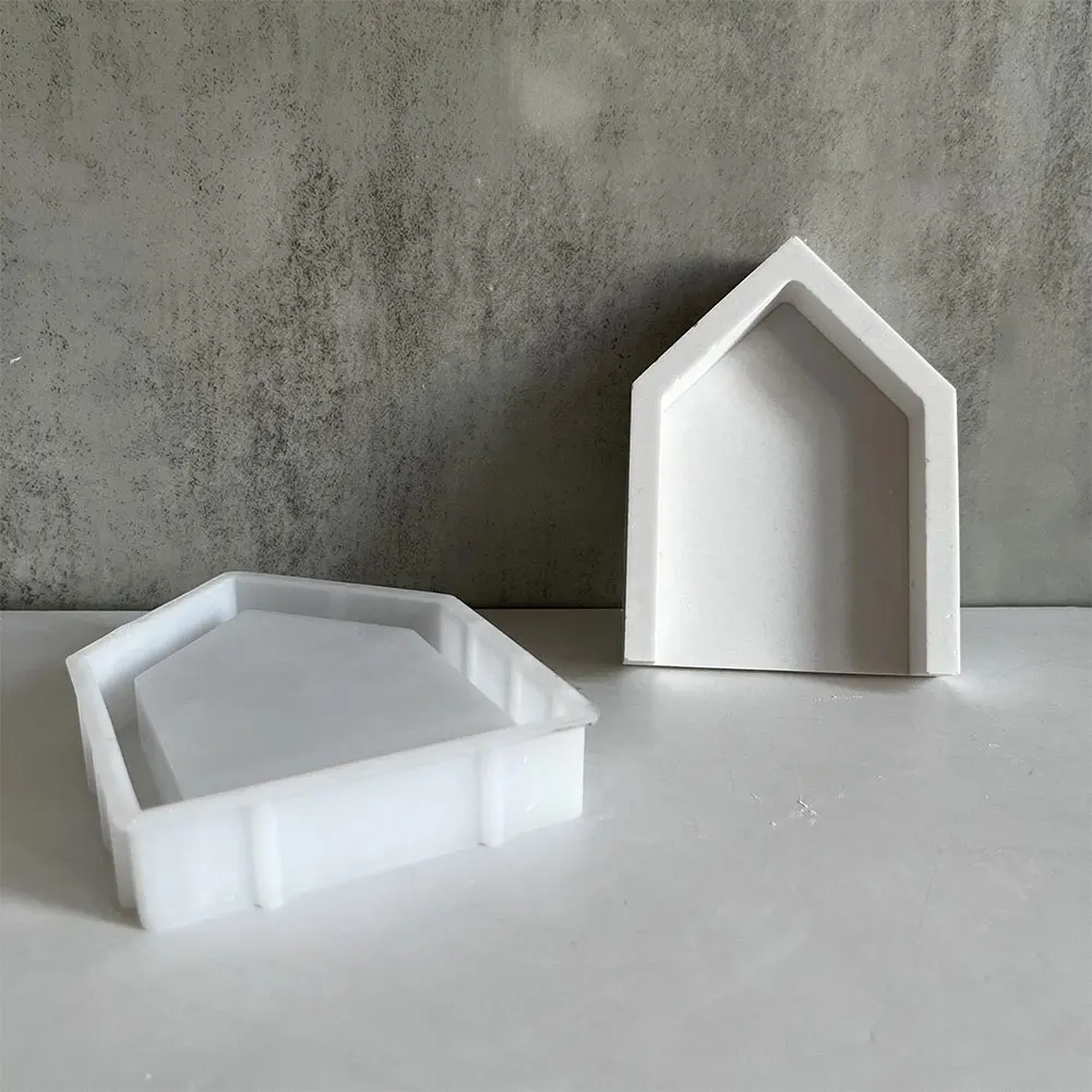 Hollow Easter Egg Rabbit Lamp Silhouette Silicone Mold DIY Gypsum Candle Base Plaster Mold for Easter Decoration