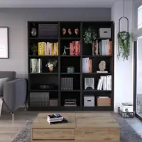 15-Tier Bookcase Space Saving Storage Bedroom Living Room Home Office Kitchen Garage 2