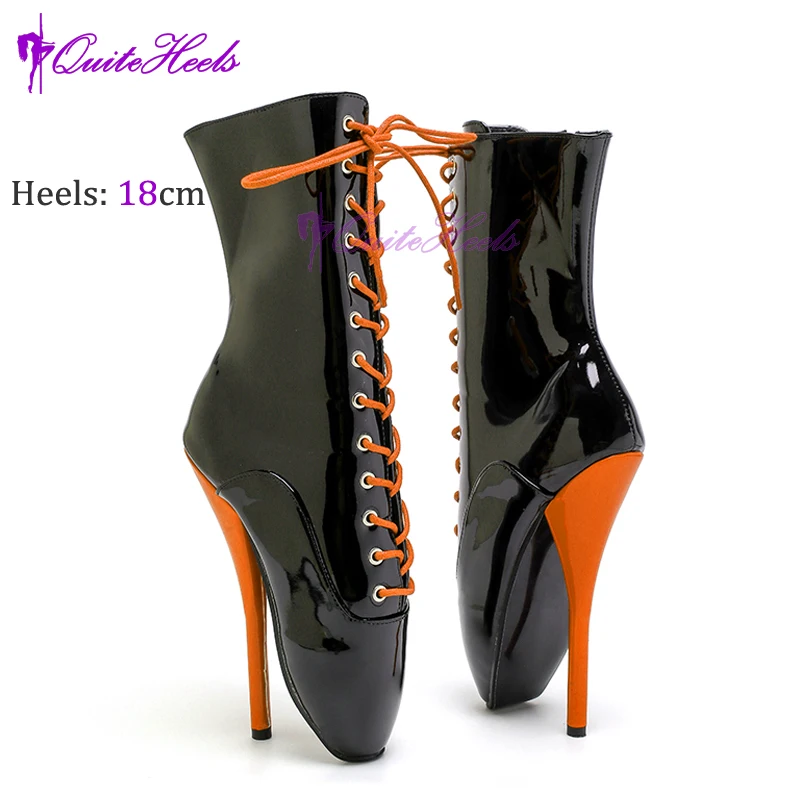 奇妙なスタイル ハイヒールブーツ ラウンド膝ブーツ 18cmピンヒール 蛇行プリント フェチ ユニセックス コスチューム セクシー系 個性  ショートブーツ ピンヒール ラウンドトゥ ブーツ 厚底ブーツ ヒール