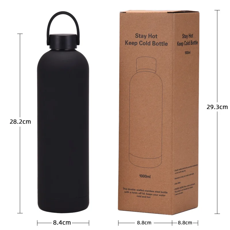thumbnail image 3 of Bonita taza térmica con tapa, portátil, doble bebida, para niños, botella aislante con pajita, termo de acero inoxidable 316, taza grande, 3 of 5