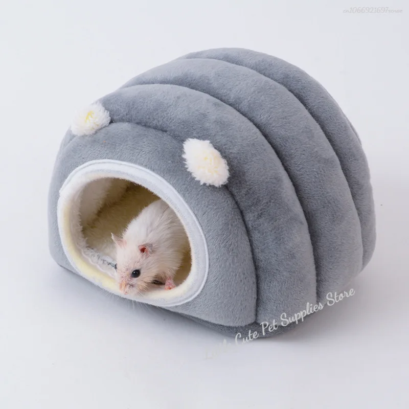 Hamster Warm Bed Super Pet Cave Guinea Pig Cage House Cozy Hideout