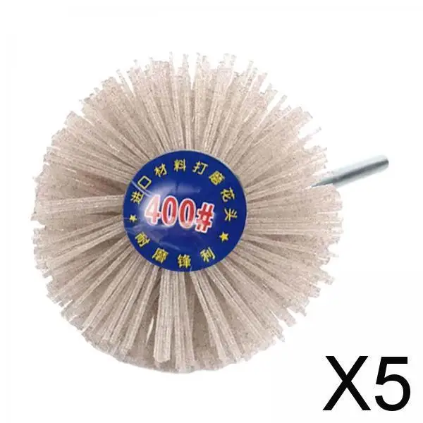 5X Grinding Nylon Wheel Brush Wire Brush Wheel Cup Brush for Polishing 400 Grit