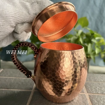 Oval Copper Coffee Mug 1