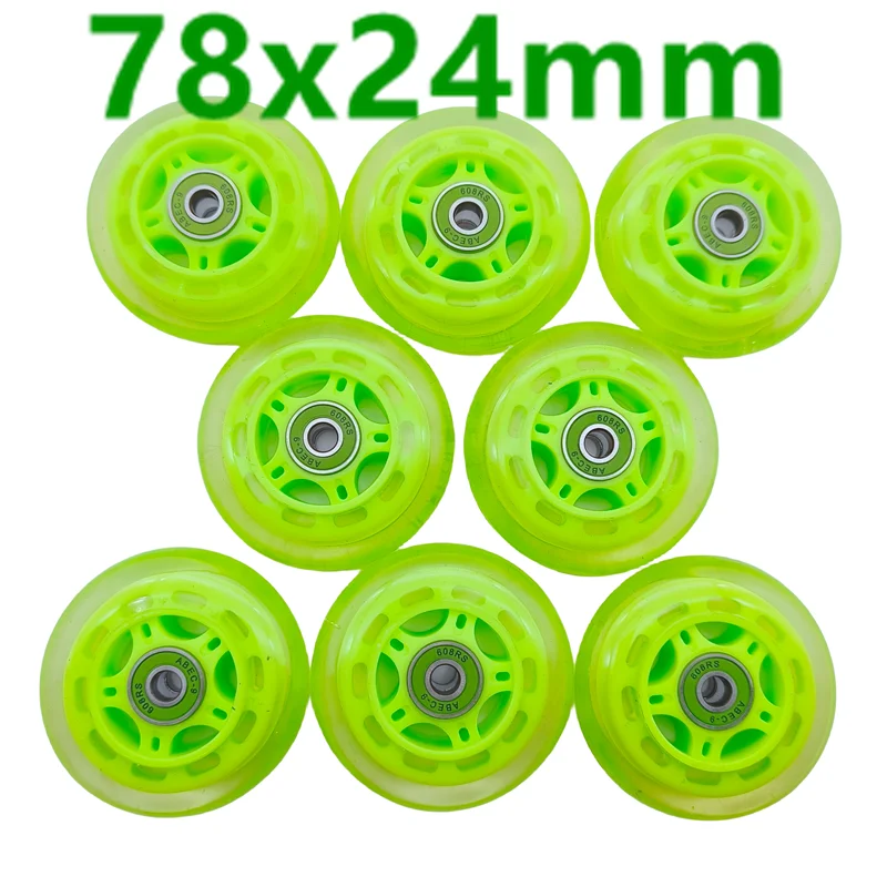 Roller Skating Wheels inline skate wheel 78mm 78x24mm abec-9 22x8x7mm