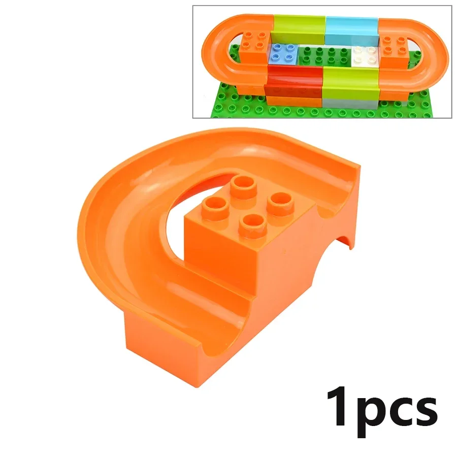 Jumbo Building Block Slide & Track Maze with Fun Animals and Structures