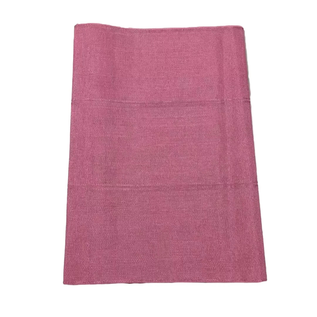 

Pink Plain Color ASO OKE Gele,African Ipele,Fila For Nigerian Wedding Party Headwrap JLTD-15