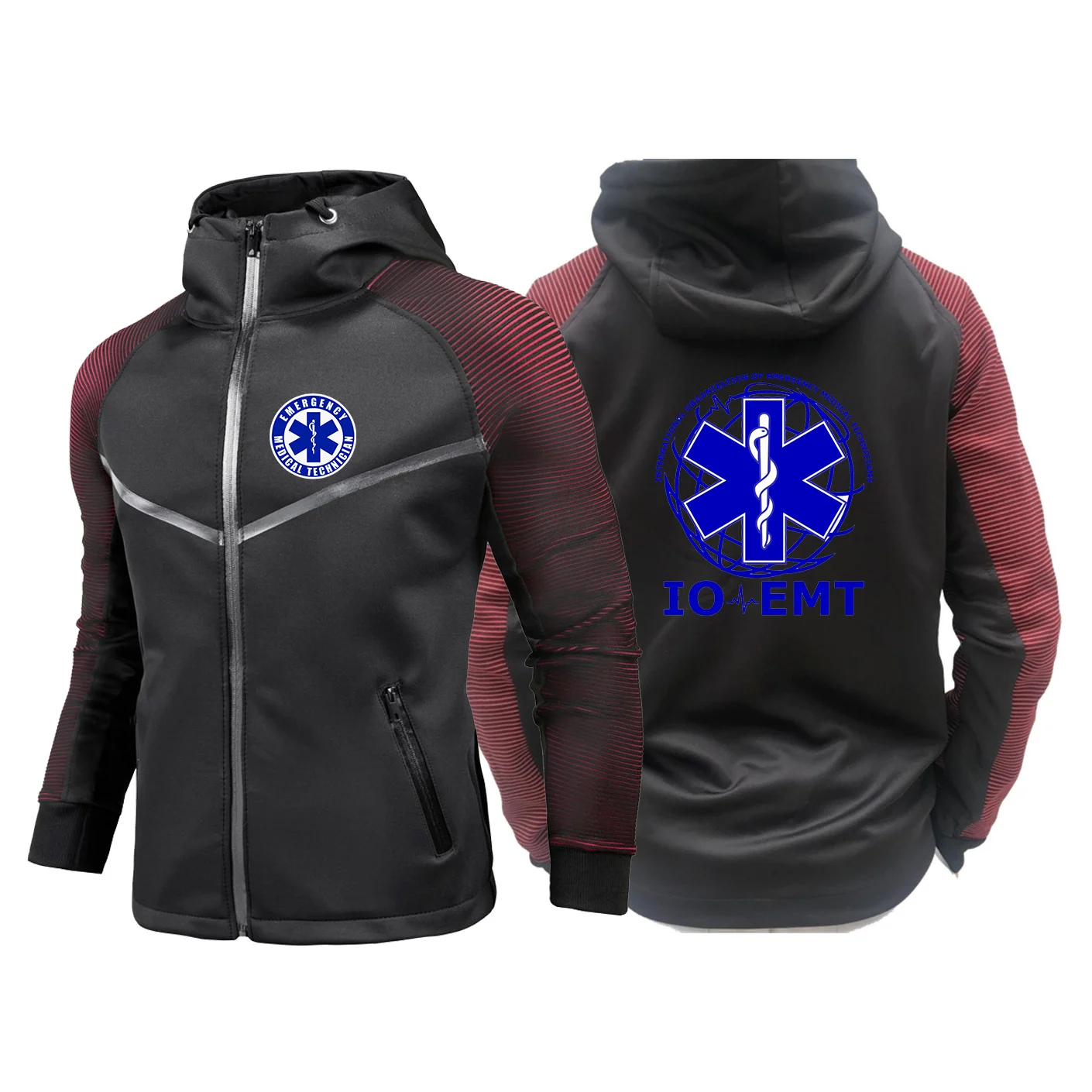 Waterproof Gradient Racing Jacket Casual Men
