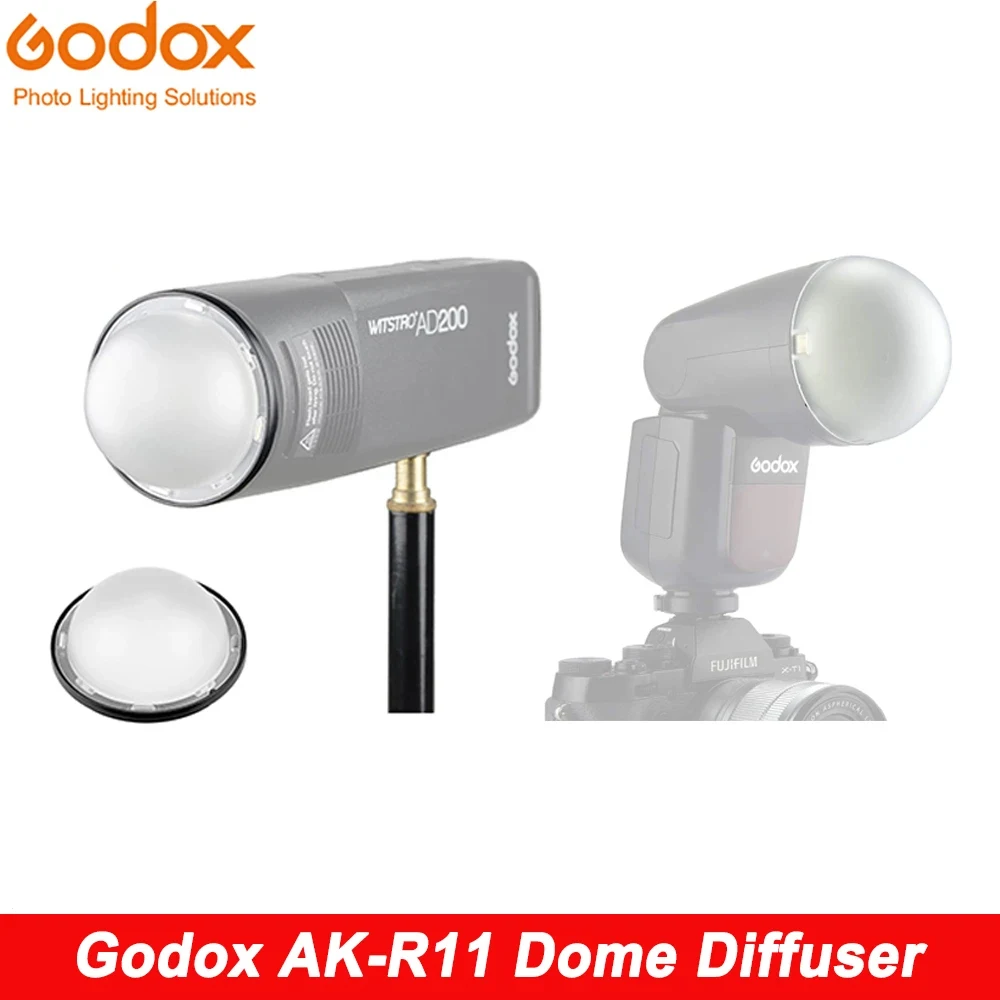 Godox Ak-R11 Diffusore A Cupola Compatibile Per Godox H200R Round Flash Head Godox V1 Flash Series V1-S V1-N V1-C Ad200 Pro Ad200