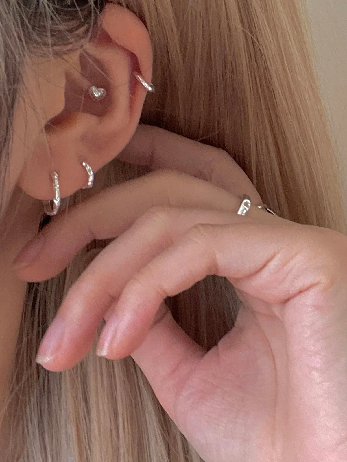 925 أقراط من الفضة الاسترليني مزاجه بسيط للنساء اك...