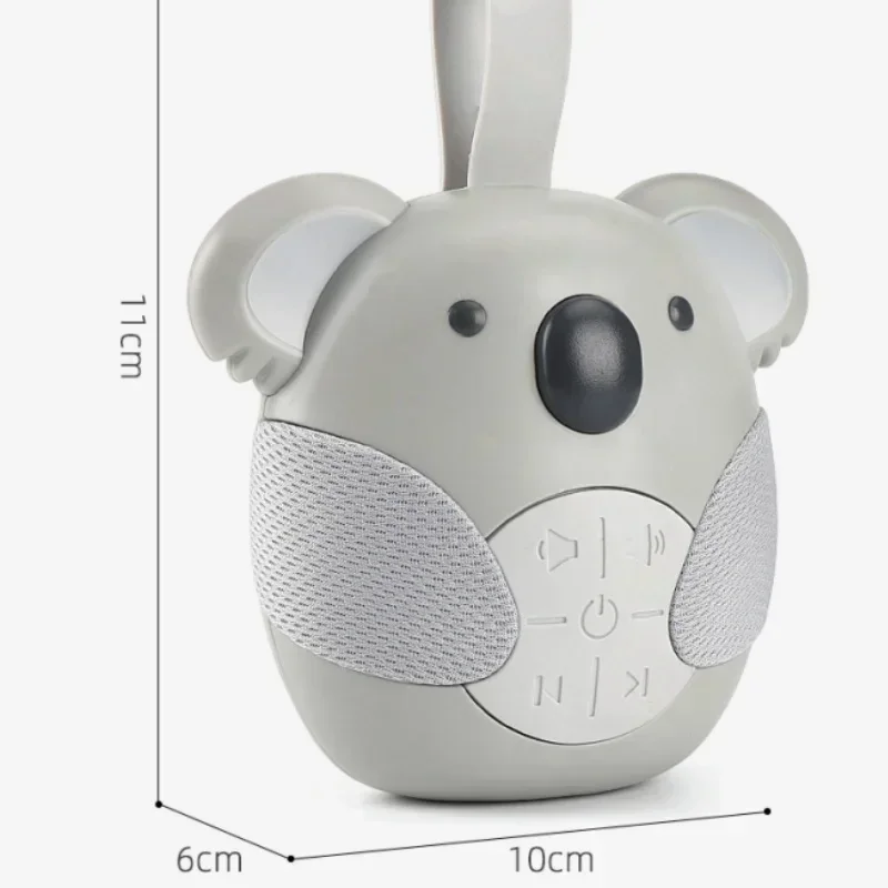 Portable Koala Sleep Sound Toddler White Noise Machine Soothing Music Player Sleep Monitor Home for Baby Room Stroller white noise machine sleep aid device baby monitor