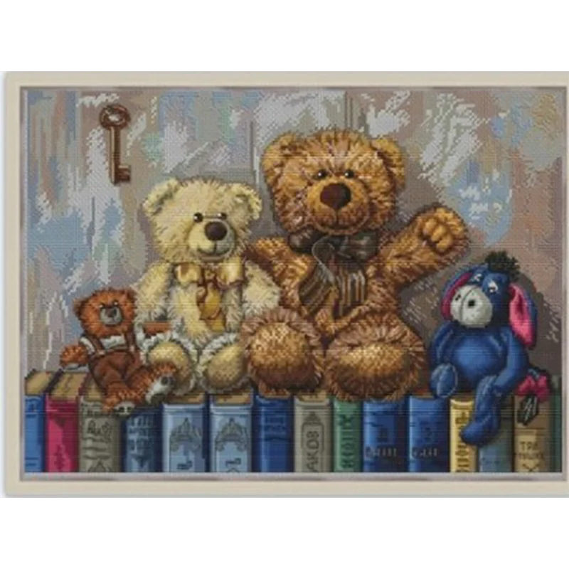 

7432 Cross Stitch Sets Cross Stitch Paintings 14ct 18ct Stich Cross Stitch Kit Embroidery Needle Arts & Craft Complete Kit Hobby