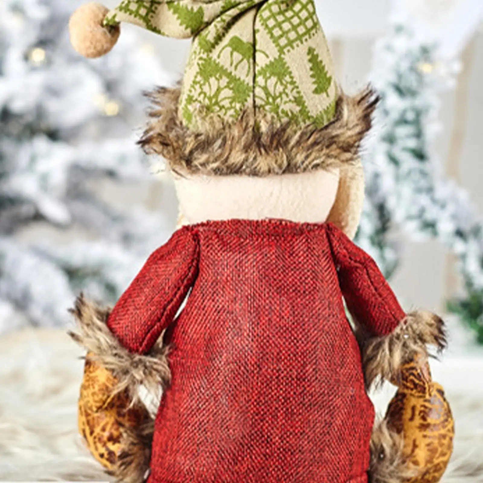 Weihnachten Puppe Stoff Geschenk Taschen Wiederverwendbare Leckerli Aufbewahrungstasche für Süßigkeiten Party Gefälligkeiten Äpfel Schneemann Weihnachtsmann Urlaub Party Dekor – Detail 3