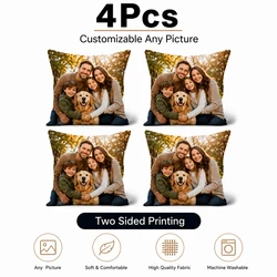 Customizable Decorative Pillow Covers - 50 X 50cm (4Pcs)