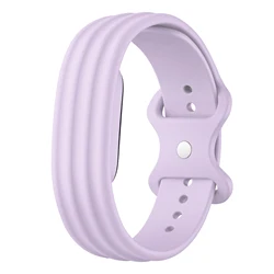 Sports Silicone Adjustable Watch Band - Fitness Tracker Bracelet Accessory - S - 248mm (PURPLE)