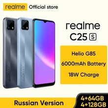 [Prim mondile disponibile] relme C25s versione russ Smrtphone Heilo G85 Oct Core 48MP fotocmer 6000mAh btteri 4GB 128GB NFC|Cellphones|  