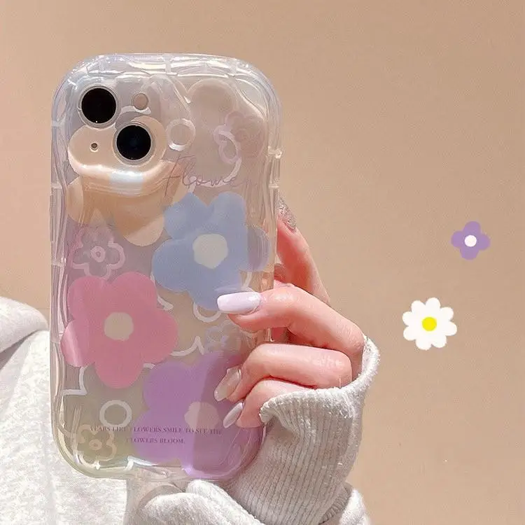 Wavy Edge Pink Peach Cherry Phone Case