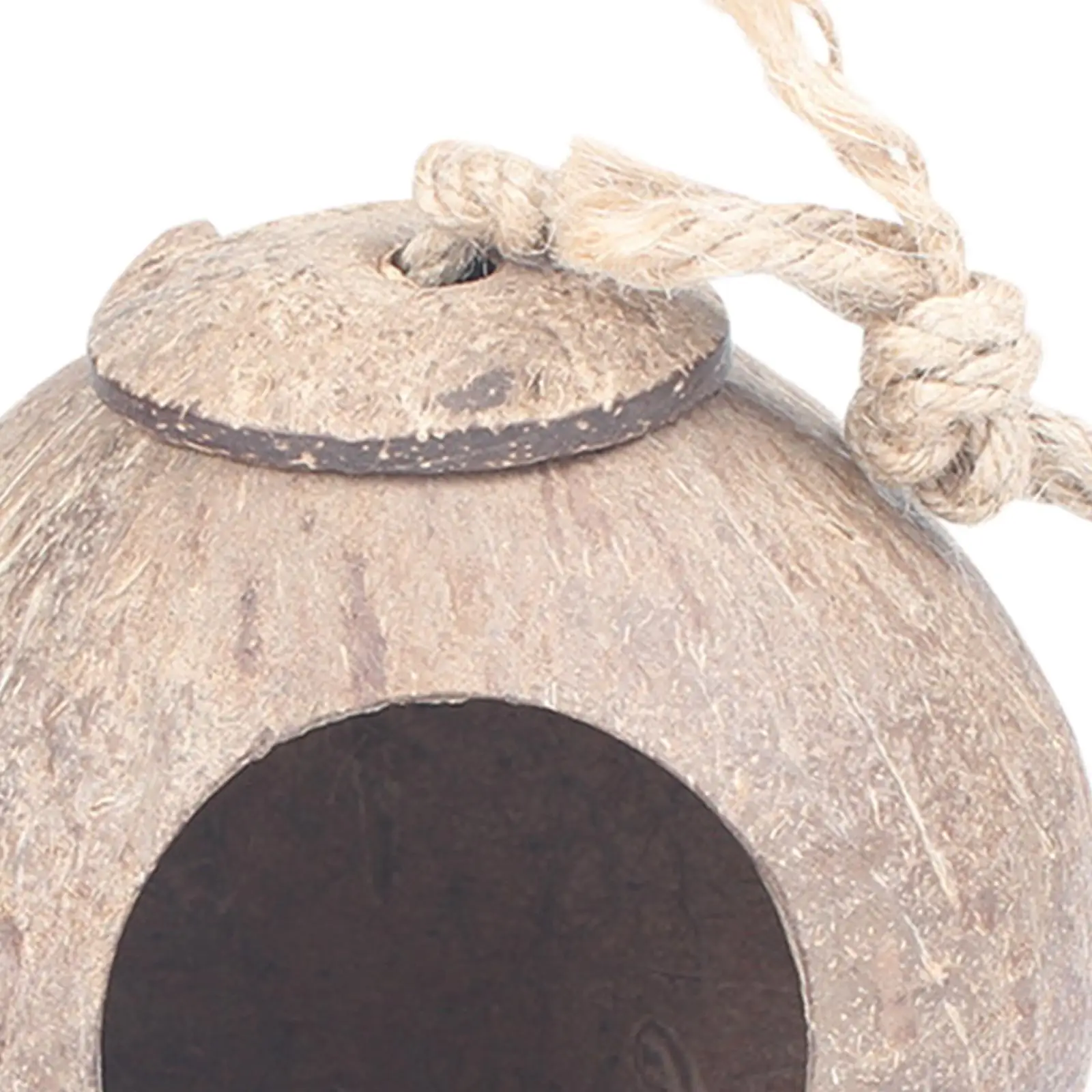 Coconut Shell Birds Nest Coconut Parrot House Hideout Outside Bird Cage Portable for Parrot Parakeet Lovebird Canary Finches