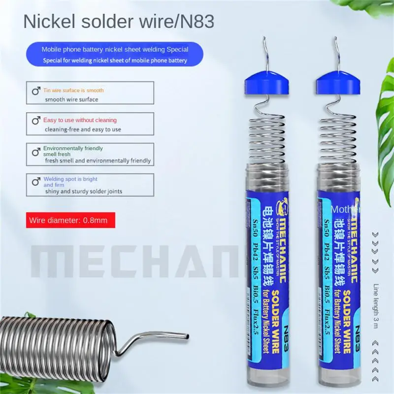 

Portable Battery Nickel Sheet Solder Wire Mobile Phone Lithium Battery Solder Positive And Negative Electrode Sheet Solder Wire