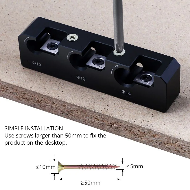 Dowel Maker Jig 8mm-14mm Wooden Dowel Pins Forming Auxiliary Tool with Carbide Blades Electric Drill Milling Dowel Round Rod DS3 woodworking milling cutter classical ogee bit tungsten carbide blades double r line knife cabinet door wooden board tenon joint