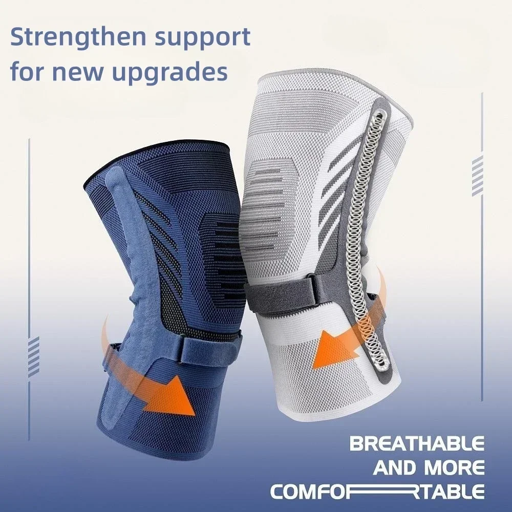 Knee Compression Sleeve for Knee Pain Support Brace with Side Stabilizers Patella Tendon Strap for Working Out Arthritis knee support knee support sleeve