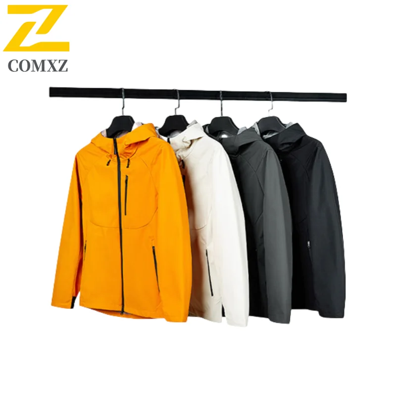 COMXZ Outdoor Windbreaker Jacket Fashionable Fishing Hiking Camping Windproof Sport Coat Casual Travel Raincoat Lightweight