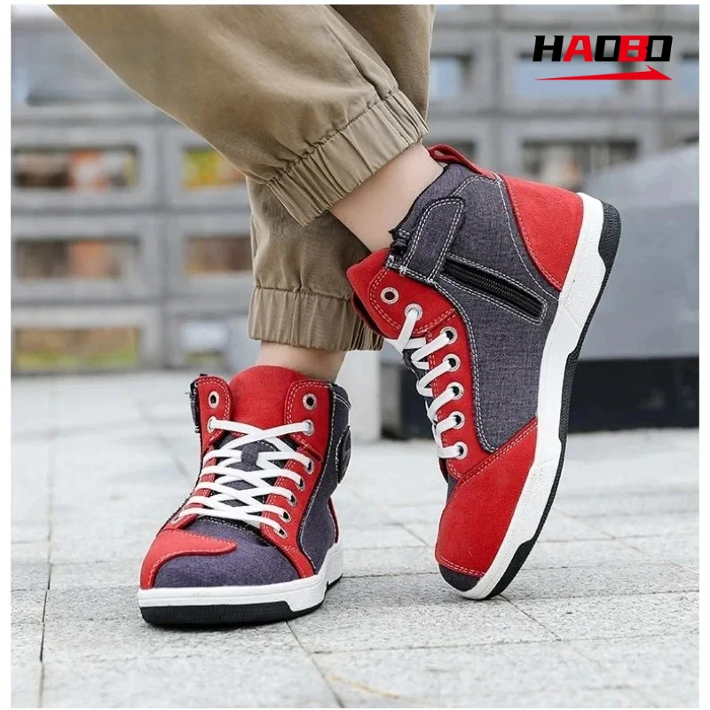 Motorcycle Boots Motos Riders Protective Boots Waterproof Non-slip Motocross Mountain Racing Shoes Casual Shoes
