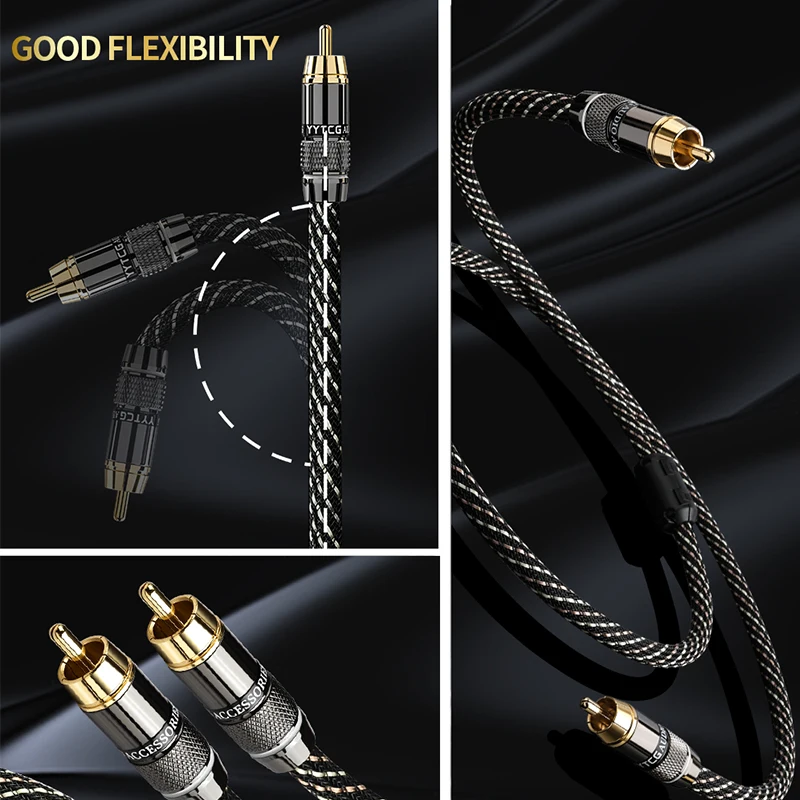 High-Fidelity RCA Coaxial Audio Cable for Enhanced Sound Quality