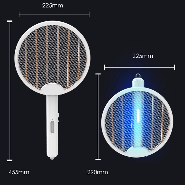 2-In-1 Elektromos Szúnyoggyilkos Usb Újratölthető Összecsukható Légy Swatter Biztonsági Védő Háztartási Készletek Otthoni Hálószobához - Image 6