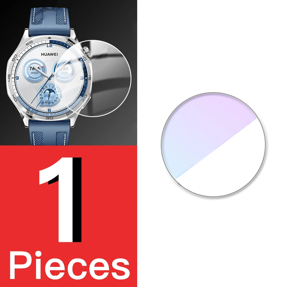 5-Pack Tempered Glass Screen Protector for Smartwatches - Enhanced Durability and Clarity