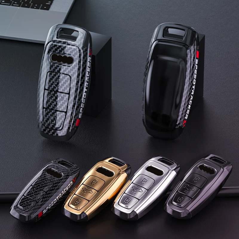 Premium Suede Car Key Fob Cover with Keychain Protection Bag