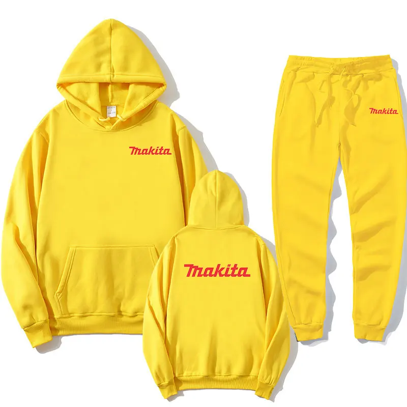 Double 11 Fashion Hong Kong Edition Men's Clothing Pullover Sweatshirt Set Men's Pants Sweatshirt Autumn and Winter Sportswear