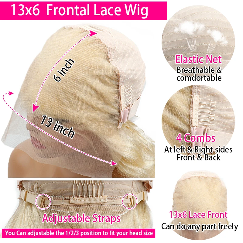 Honey Blonde 613 Colored Short Bob Wigs 8-14 Inch Bone Straight Pre-plucked 13x6 HD Lace Front Human Hair Bob Wigs For Women 6
