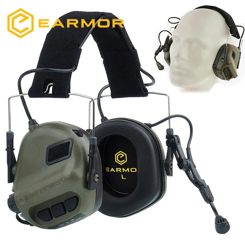 Tactical Headset Hunting Shooting Earmuffs with Microphone for Communication Sound Amplification electronic earmuffs,tactical headset