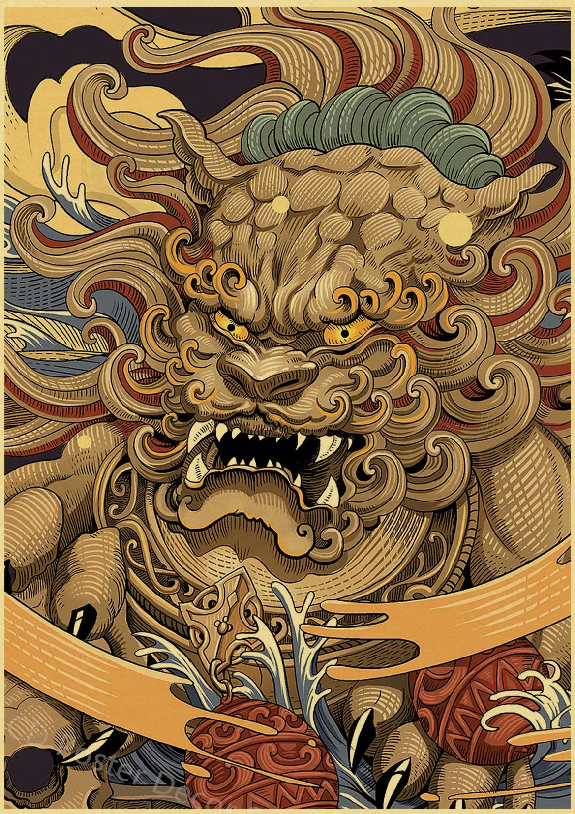 Japanese Landscape Series Retro Poster Kraft Paper Prints Posters Vintage Home Room Bar Cafe Decor Aesthetic Art Wall Paintings Peckshirt