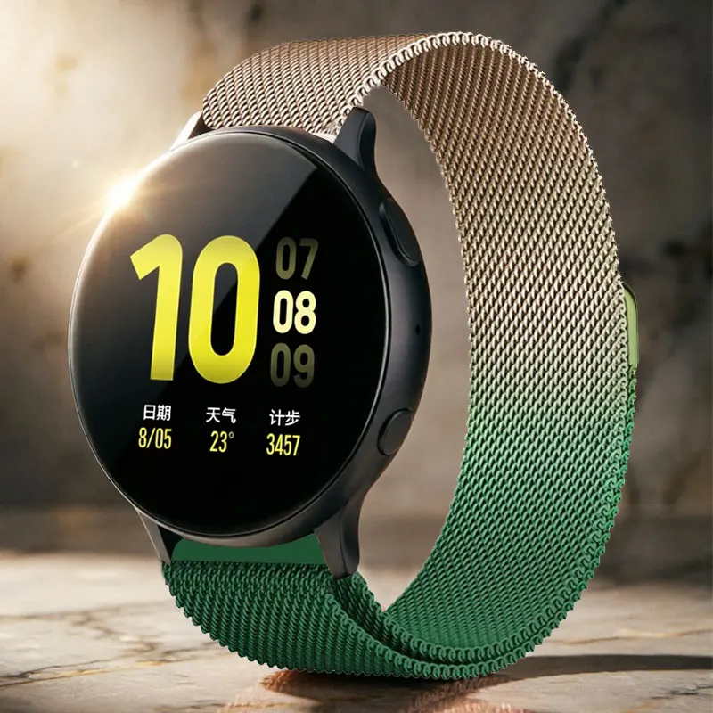 Universal 20mm/22mm Magnetic Smartwatch Bracelet Strap - Sleek Design
