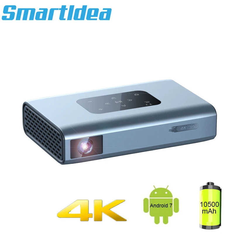 Smartldea X5 Projector Digital Zoom V/h Keystone Android 5g Wifi 2g 16g High Brightness 4k Home