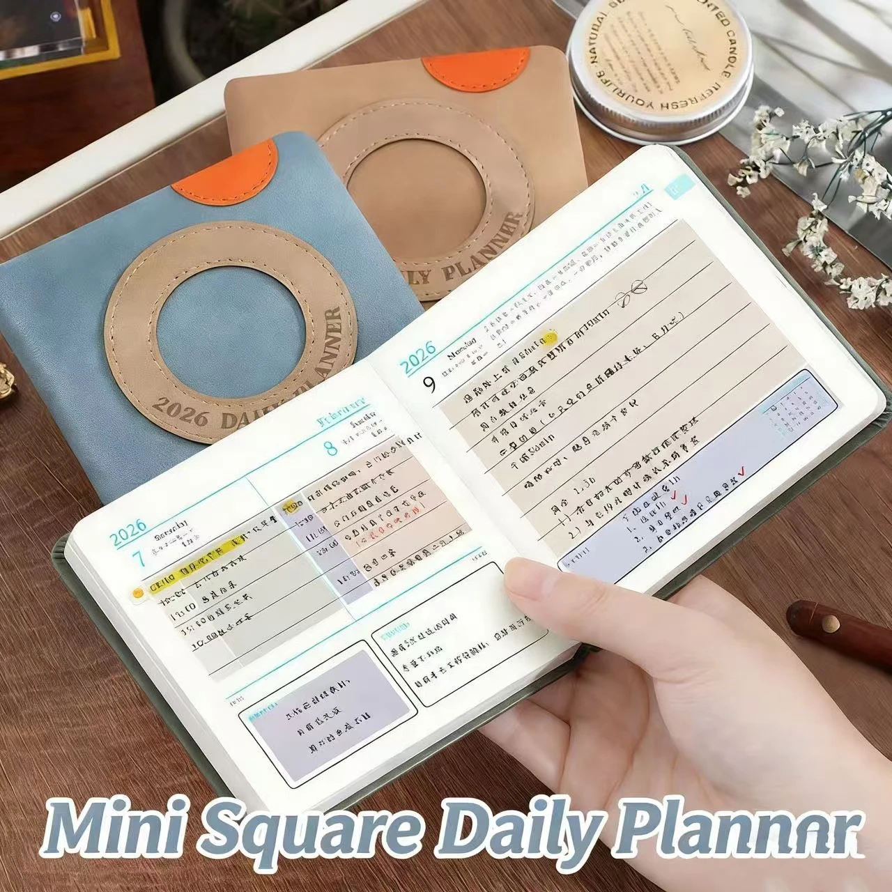 Portable Notebook Planner: 2026 Monthly & Weekly Schedule Book