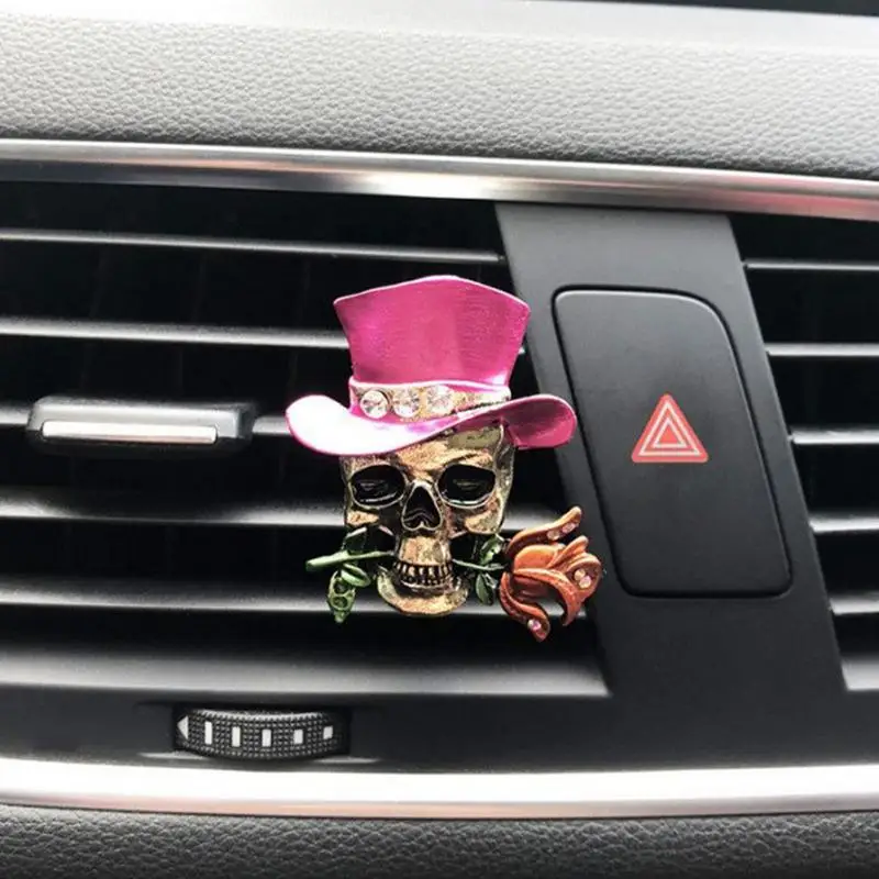 

Цветок, Череп, зажимы для вентиляционного отверстия автомобиля, интерьерный декор, автомобильный освежитель воздуха, автомобильный зажим для парфюма, автомобильный аромат, украшения для автомобиля, подарки