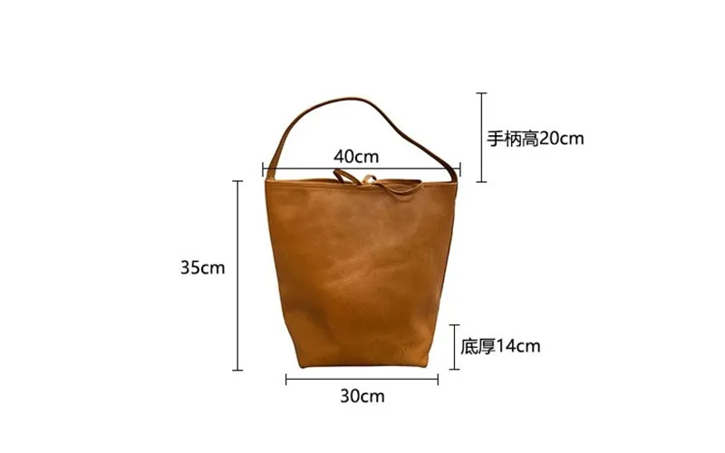 Einfache, lässige, luxuriöse Damen-Einkaufstasche aus natürlichem Echtleder. Wochenende, tägliche Umhängetasche im Freien, Einkaufshandtasche aus echtem Rindsleder – Detail 1