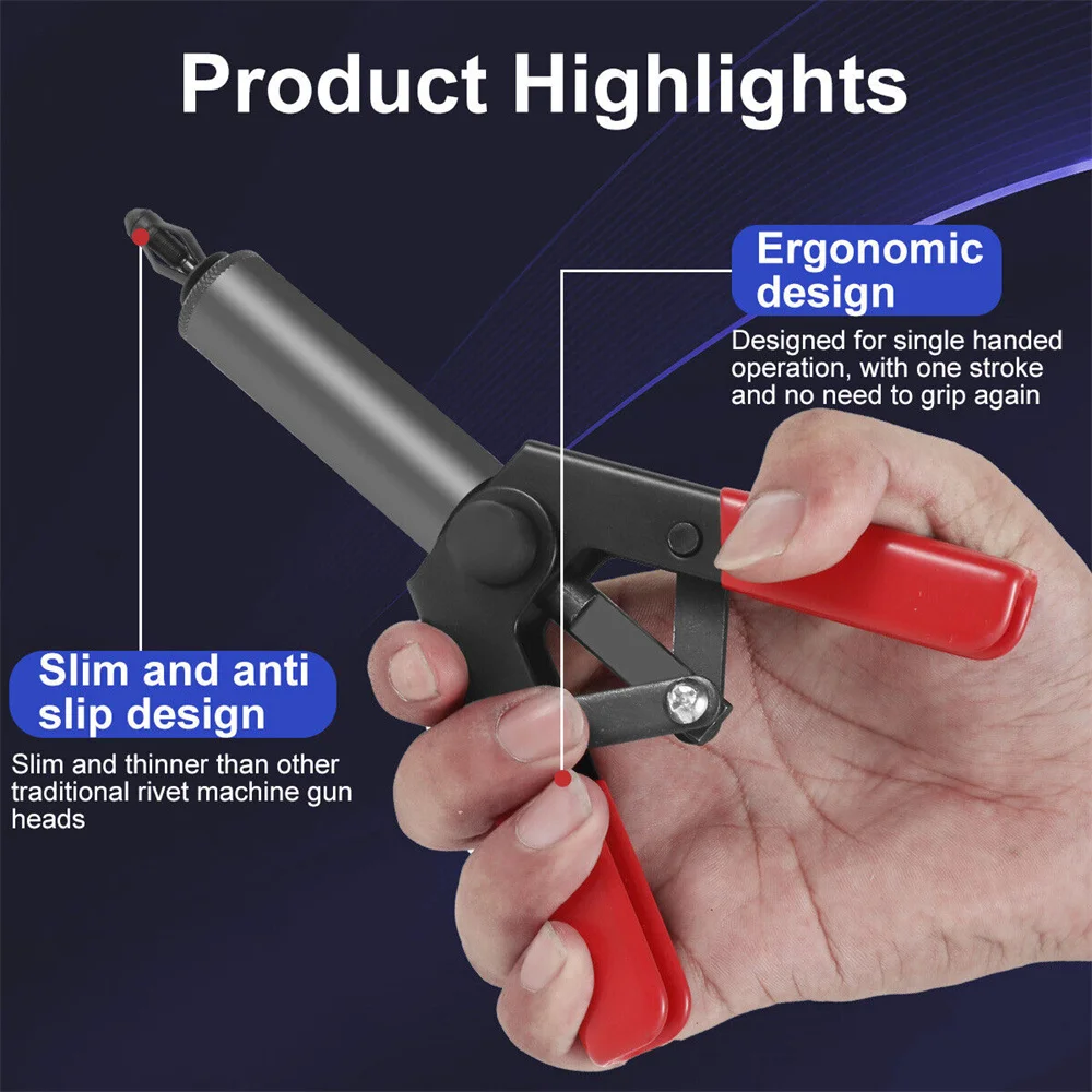 41Pc Plastic Rivet Gun Set Nylon Blind Rivets Hand Riveter for Automotive Door Panel Plastic Fastener Clip Fastener Removal Tool 5